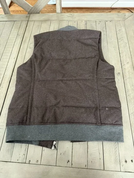 SUITSUPPLY Mens Vest Brown Size Medium - Picture 3 of 6